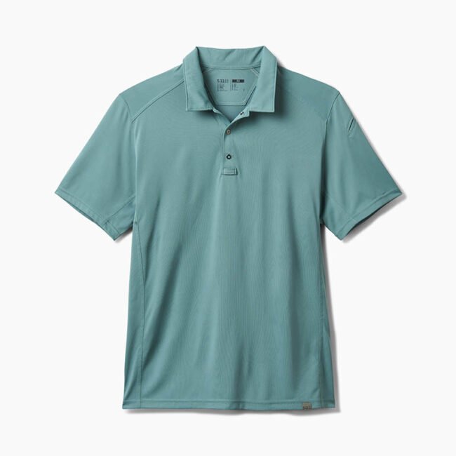 Paramount Crest Polo Black Blue Agave